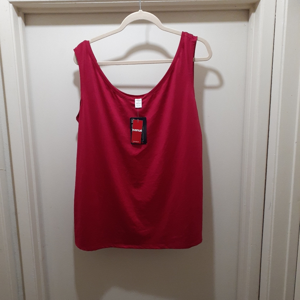 Red Reversible Avenue Tank Camisole